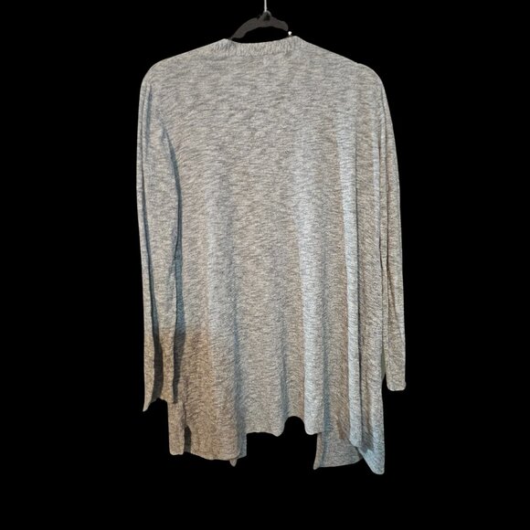 Old Navy Gray Open Front Cardigan – Size Large – Long Sleeve Lightweight Sweater - Picture 4 of 5